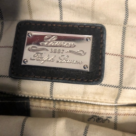 Vintage Ralph Lauren Leather bag 1967 authentic Polo purse - Picture 8 of 9